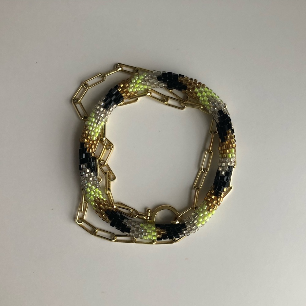 Roll Glass Bead Bracelet - Picture 4 of 4